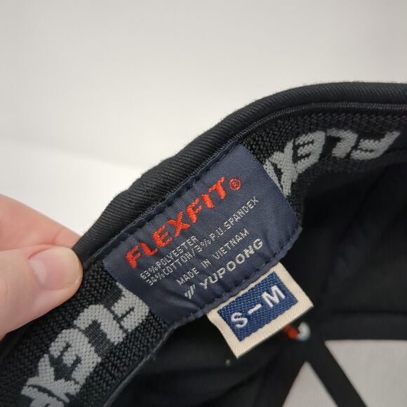 Vape Affliction Fitted Hat Black S/M Embroidered Solid Flexfit Yupoong - Picture 7 of 8